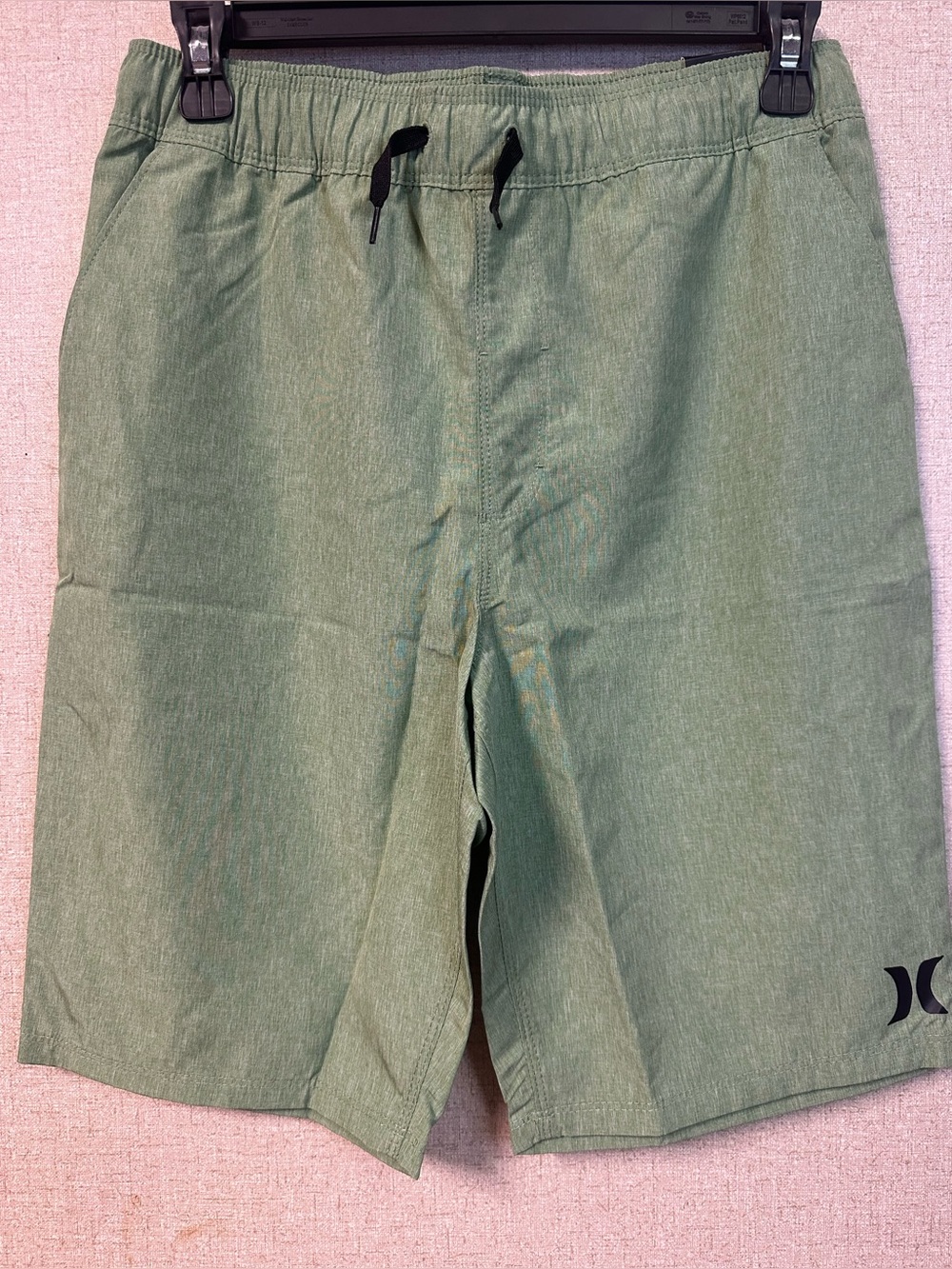 Hurley Boys palm Green Drawstring Shorts